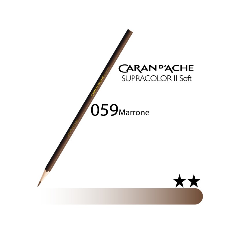 059 - Caran d'Ache matita acquerellabile Supracolor Marrone