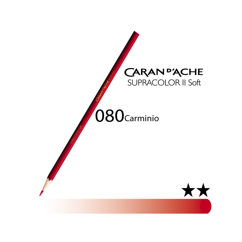 080 - Caran d'Ache matita acquerellabile Supracolor Carminio