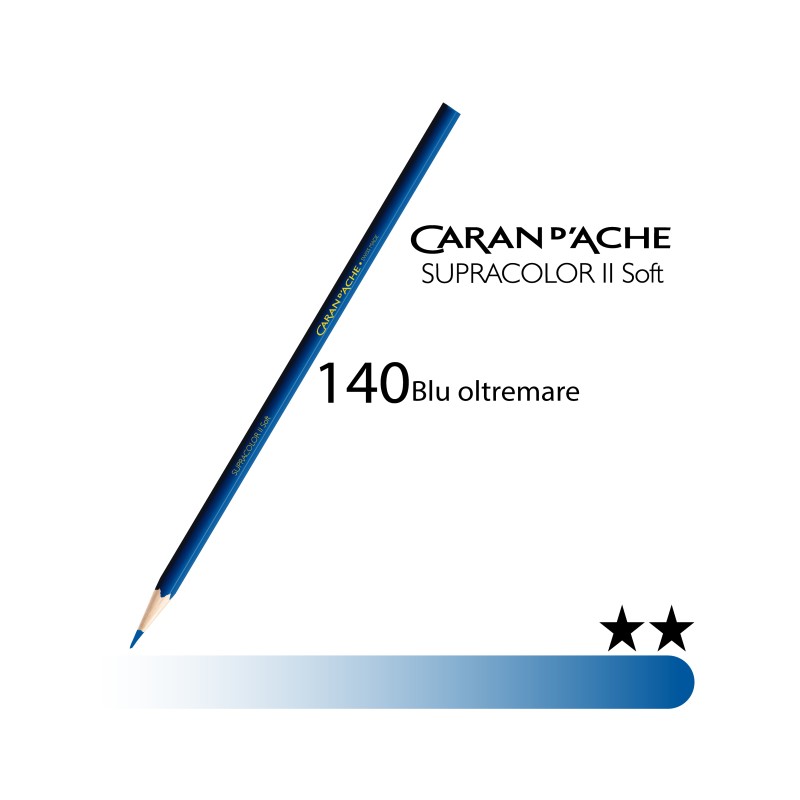 140 - Caran d'Ache matita acquerellabile Supracolor Blu Oltremare