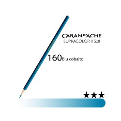 160 - Caran d'Ache matita acquerellabile Supracolor Blu Cobalto