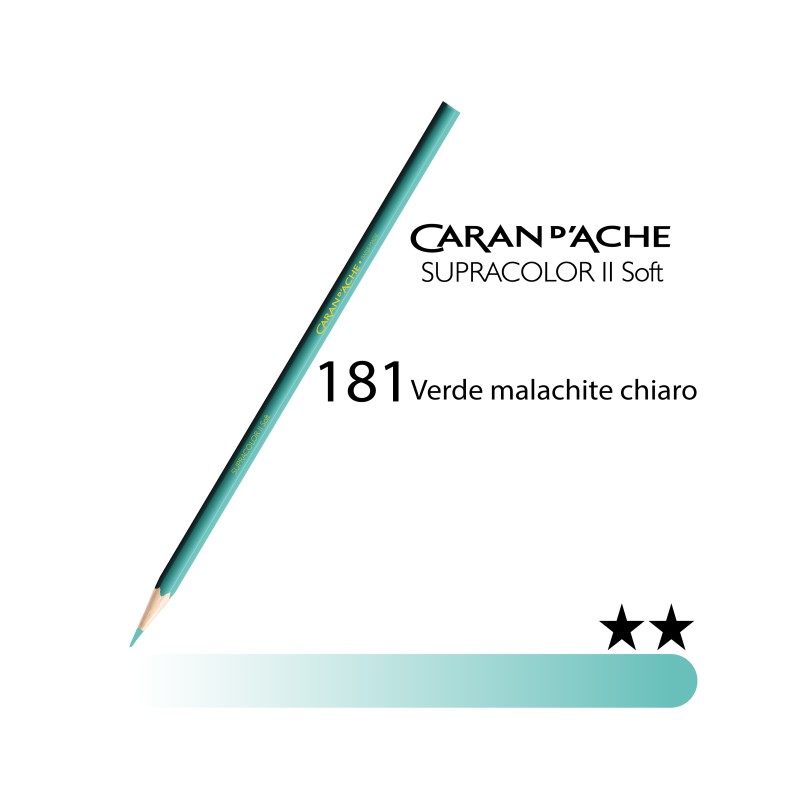 181 - Caran d'Ache matita acquerellabile Supracolor Verde malachite chiaro