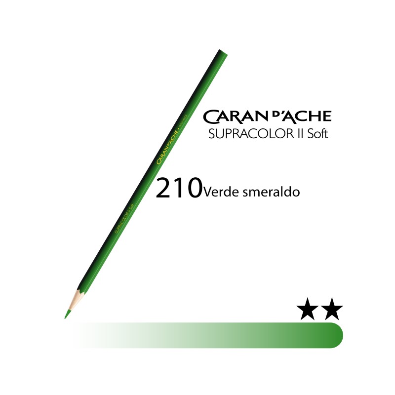 210 - Caran d'Ache matita acquerellabile Supracolor Verde smeraldo