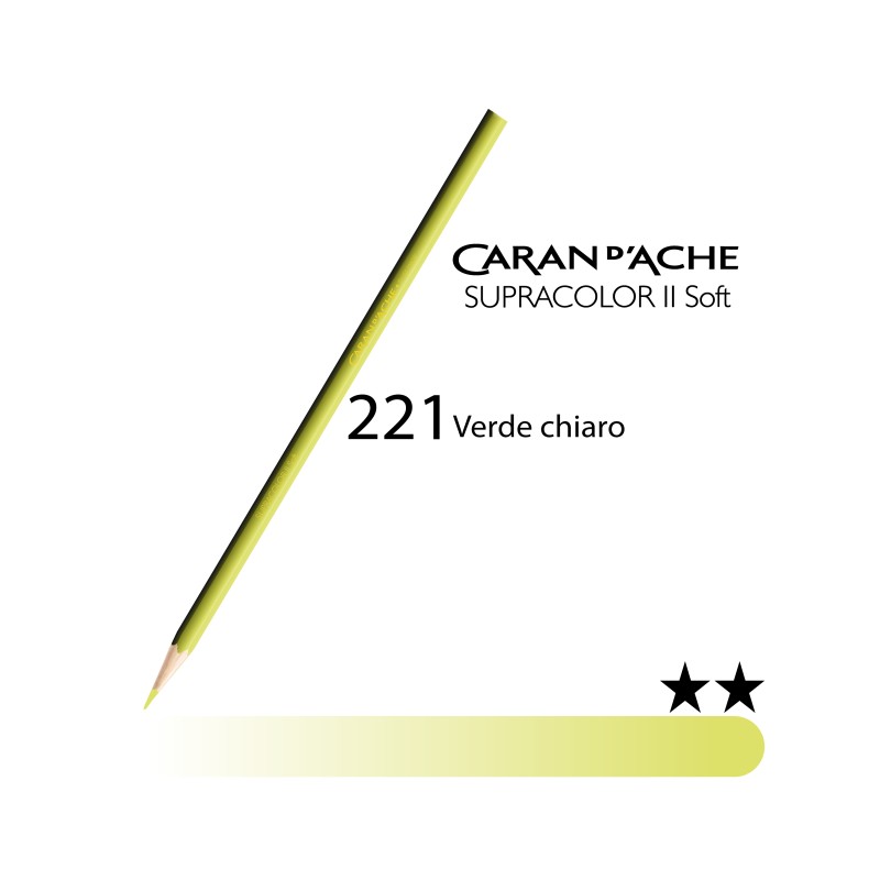 221 - Caran d'Ache matita acquerellabile Supracolor Verde chiaro