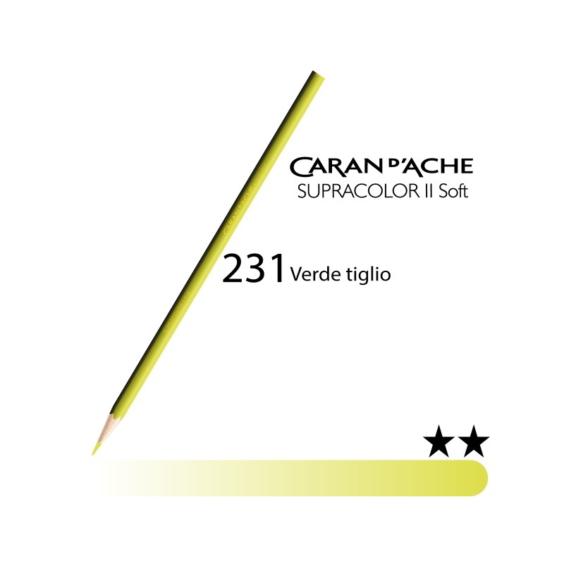 231 - Caran d'Ache matita acquerellabile Supracolor Verde tiglio
