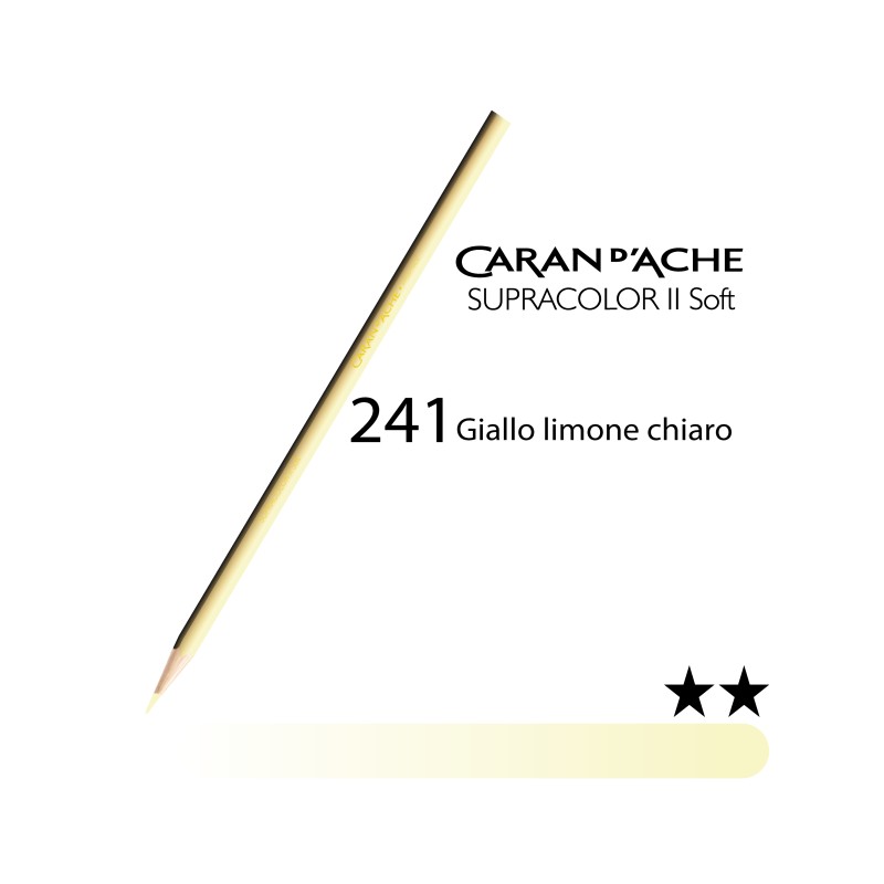 241 - Caran d'Ache matita acquerellabile Supracolor Giallo limone chiaro