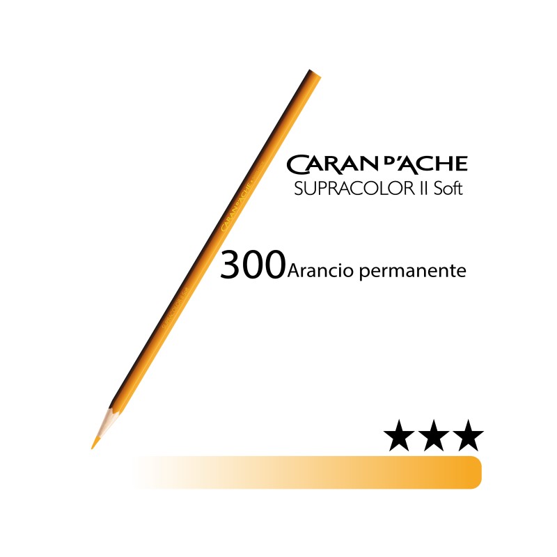 300 - Caran d'Ache matita acquerellabile Supracolor Arancio permanente