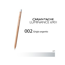 002 - Caran d'Ache matita colorata Luminance 6901 Grigio argento