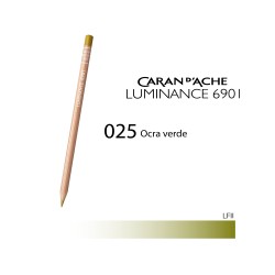 025 - Caran d'Ache matita colorata Luminance 6901 Ocra verde