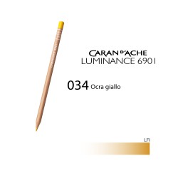 034 - Caran d'Ache matita colorata Luminance 6901 Ocra giallo