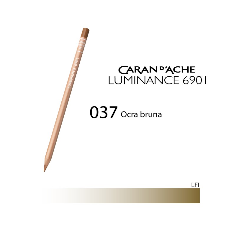 037 - Caran d'Ache matita colorata Luminance 6901 Ocra bruna