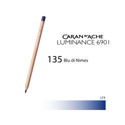 135 - Caran d'Ache matita colorata Luminance 6901 Blu di Nimes