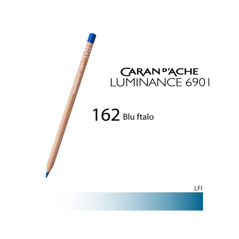 162 - Caran d'Ache matita colorata Luminance 6901 Blu ftalo