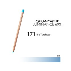 171 - Caran d'Ache matita colorata Luminance 6901 Blu turchese