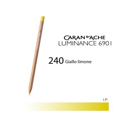 240 - Caran d'Ache matita colorata Luminance 6901 Giallo limone