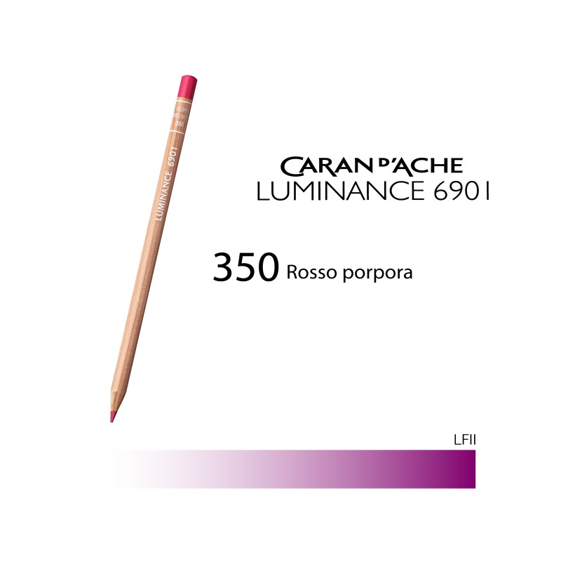350 - Caran d'Ache matita colorata Luminance 6901 Rosso porpora