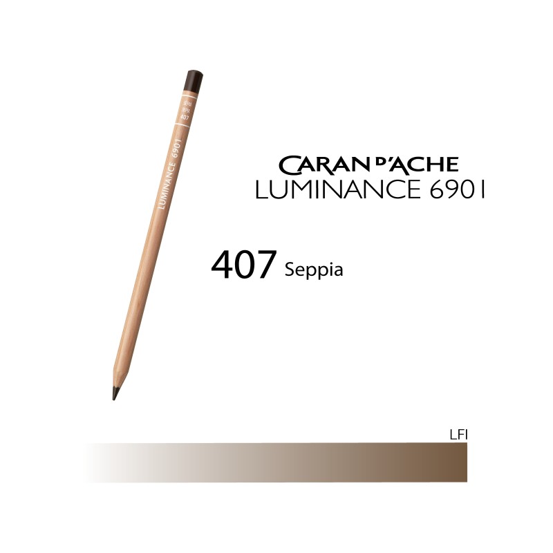 407 - Caran d'Ache matita colorata Luminance 6901 Seppia