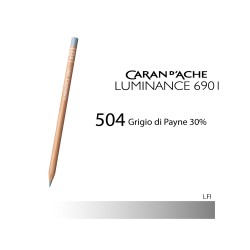 504 - Caran d'Ache matita colorata Luminance 6901 Grigio Payne 30%