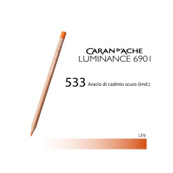 533 - Caran d'Ache matita colorata Luminance 6901 Arancio cadmio scuro