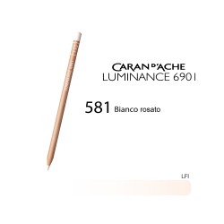 581 - Caran d'Ache matita colorata Luminance 6901 Bianco rosato