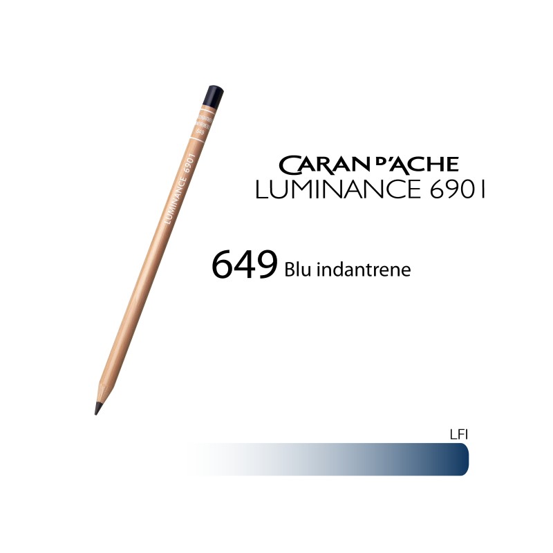 649 - Caran d'Ache matita colorata Luminance 6901 Blu indantrene