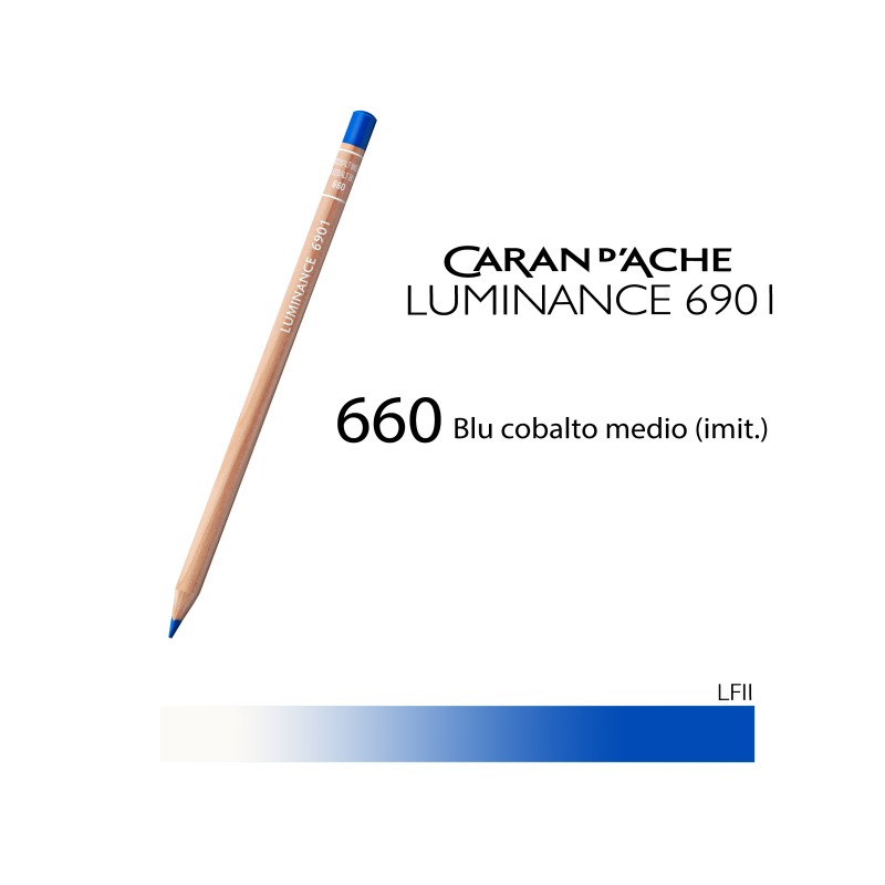 660 - Caran d'Ache matita colorata Luminance 6901 Blu cobalto medio
