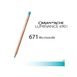 671 - Caran d'Ache matita colorata Luminance 6901 Blu crisocolla