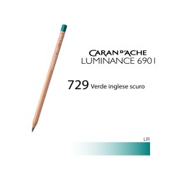729 - Caran d'Ache matita colorata Luminance 6901 Verde inglese scuro