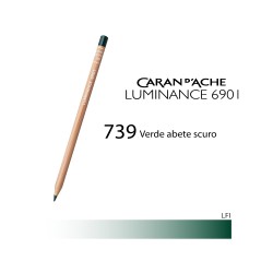 739 - Caran d'Ache matita colorata Luminance 6901 Verde abete scuro