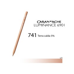 741 - Caran d'Ache matita colorata Luminance 6901 Terra calda 5%