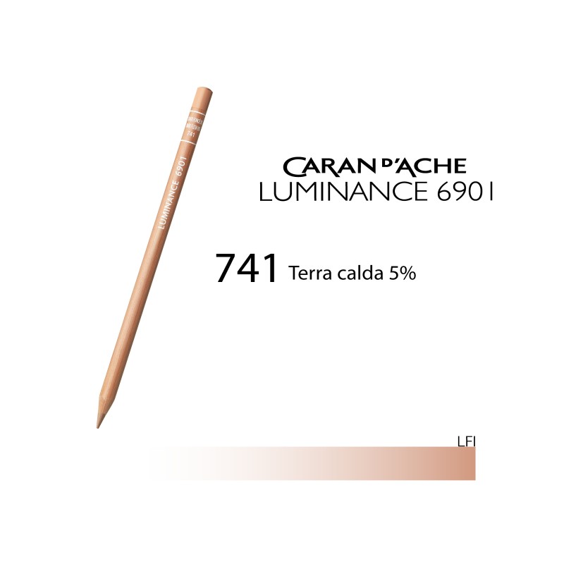 741 - Caran d'Ache matita colorata Luminance 6901 Terra calda 5%