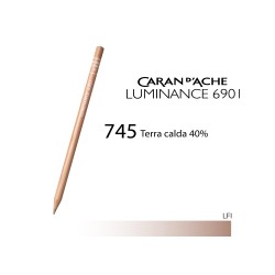 745 - Caran d'Ache matita colorata Luminance 6901 Terra calda 40%