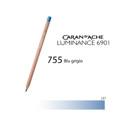 755 - Caran d'Ache matita colorata Luminance 6901 Blu grigio