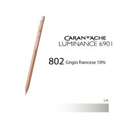 802 - Caran d'Ache matita colorata Luminance 6901 Grigio francese 10%
