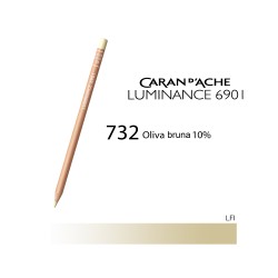 732 - Caran d'Ache matita colorata Luminance 6901 Oliva bruna 10%