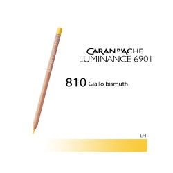 810 - Caran d'Ache matita colorata Luminance 6901 Giallo Bismuth