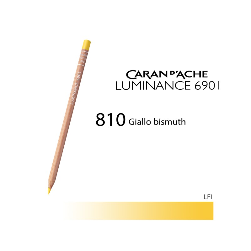 810 - Caran d'Ache matita colorata Luminance 6901 Giallo Bismuth