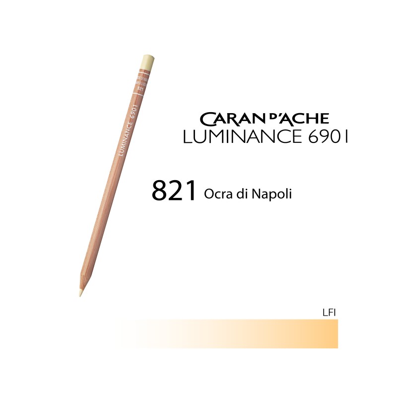 821 - Caran d'Ache matita colorata Luminance 6901 Ocra di Napoli