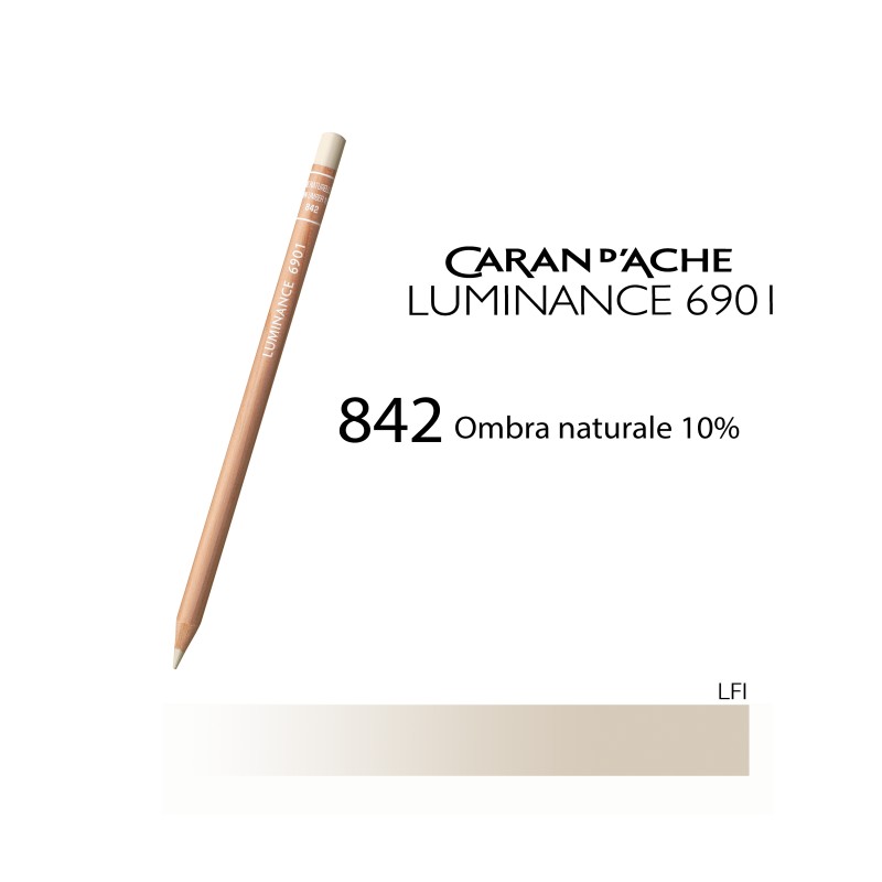 842 - Caran d'Ache matita colorata Luminance 6901 Ombra naturale 10%