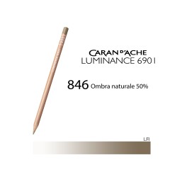 846 - Caran d'Ache matita colorata Luminance 6901 Ombra naturale 50%