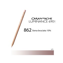 862 - Caran d'Ache matita colorata Luminance 6901 Siena bruciata 10%