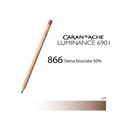 866 - Caran d'Ache matita colorata Luminance 6901 Siena bruciata 50%