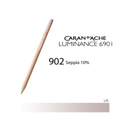 902 - Caran d'Ache matita colorata Luminance 6901 Seppia 10%