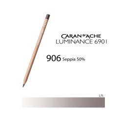 906 - Caran d'Ache matita colorata Luminance 6901 Seppia 50%