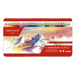 Caran d'Ache Supracolor Aquarelle 40 matite colorate acquerellabili scatola in metallo