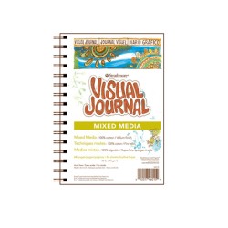 Strathmore Visual Journal Mixed Media Serie 500, Blocco spiralato, 34 fogli, Grana Pergamena, 190gr/Mq