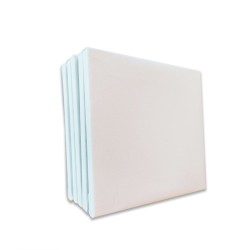 CM.15X15 - Set 5 Telai telati Artecreo 100% cotone 220 gr/mq, spillatura sul retro, spessore 1 cm, made in Italy