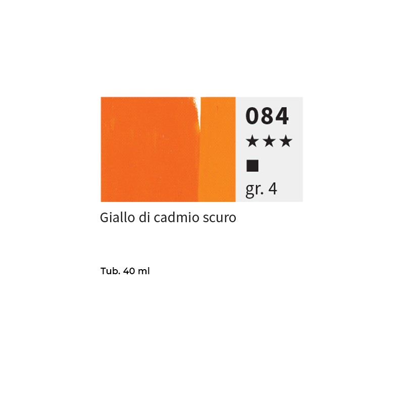 084 - Maimeri Olio Puro Giallo Di Cadmio Scuro