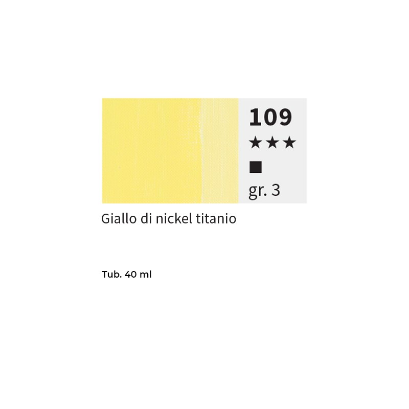 109 - Maimeri Olio Puro Giallo Di Nickel Titanio