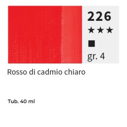 226 - Maimeri Olio Puro Rosso Di Cadmio Chiaro
