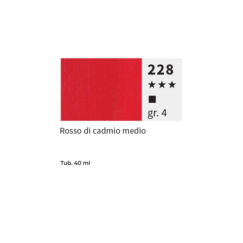 228 - Maimeri Olio Puro Rosso Di Cadmio Medio